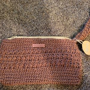 Hand crocheted wristlet